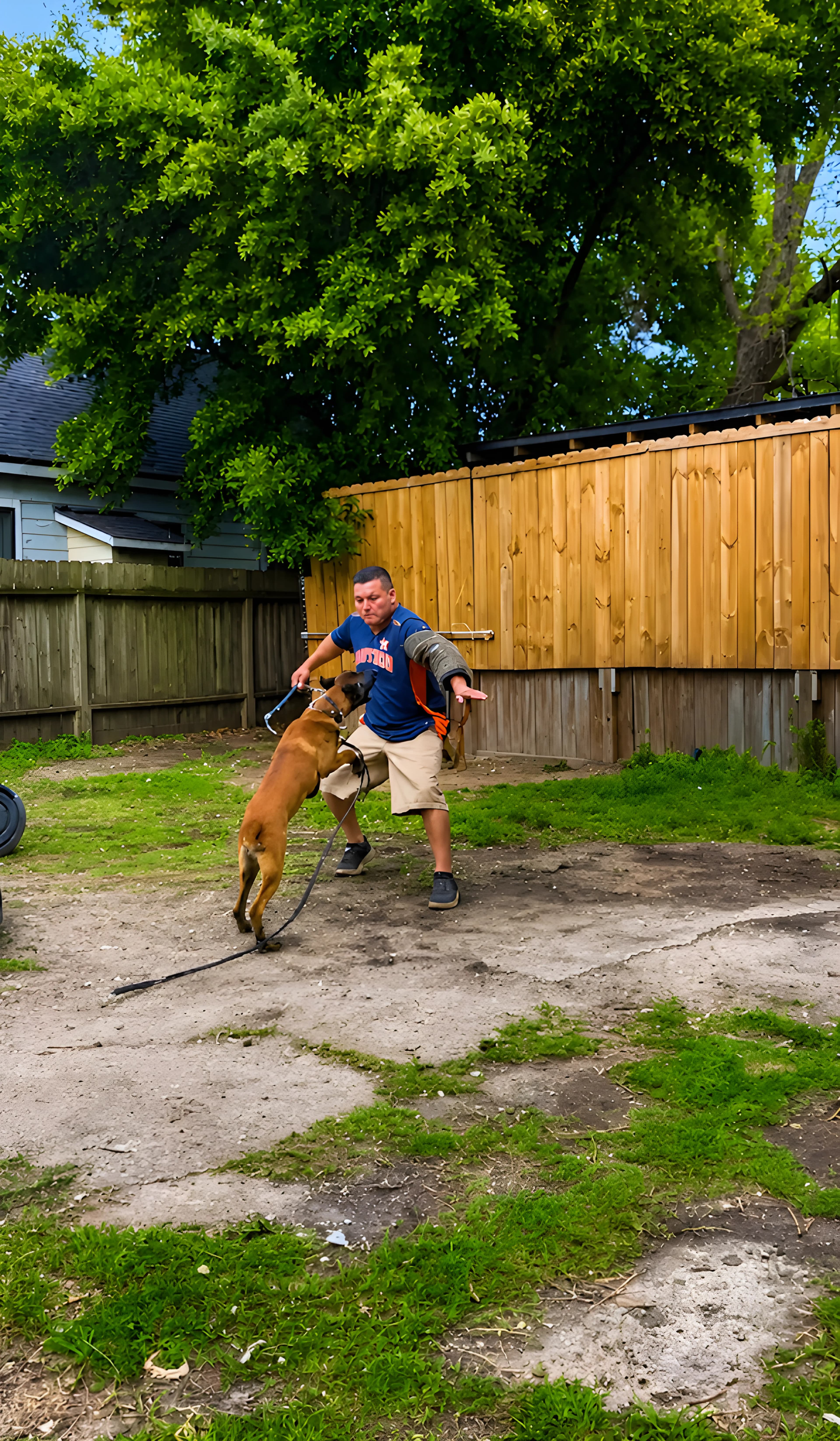 Alert, focused German Shepherd in training